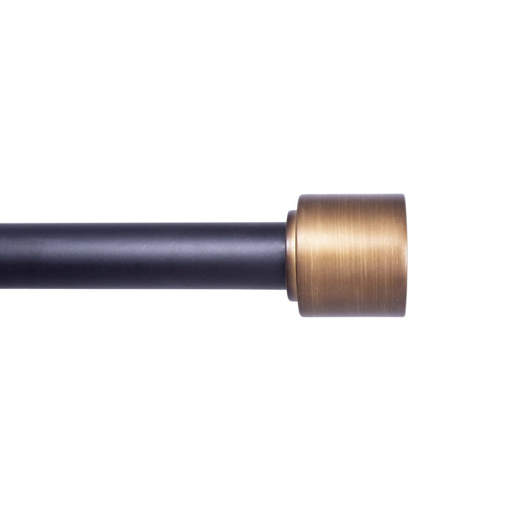 Ivy Bronx Fitts Adjustable 1" Single Curtain Rod & Reviews Wayfair